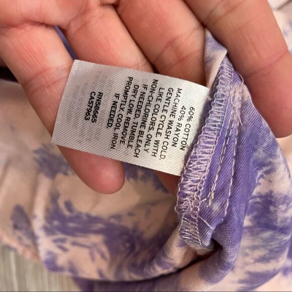 BP Purple and Cream Button Down Shirt - Picture 5 of 6